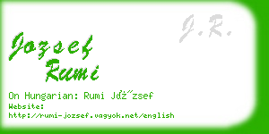 jozsef rumi business card